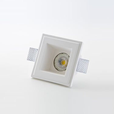 Faretto in gesso ISYLUCE quadrato mm120 x 120 con zoccolo GU10 Isyluce Lampade in gesso